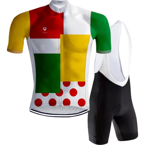 Retro Wielertenue Lapjestrui - REDTED - 4XL