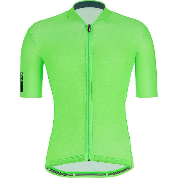 Santini Fietsshirt Korte mouwen Fluo Groen Heren - Color S/S Jersey Flashy Green - L