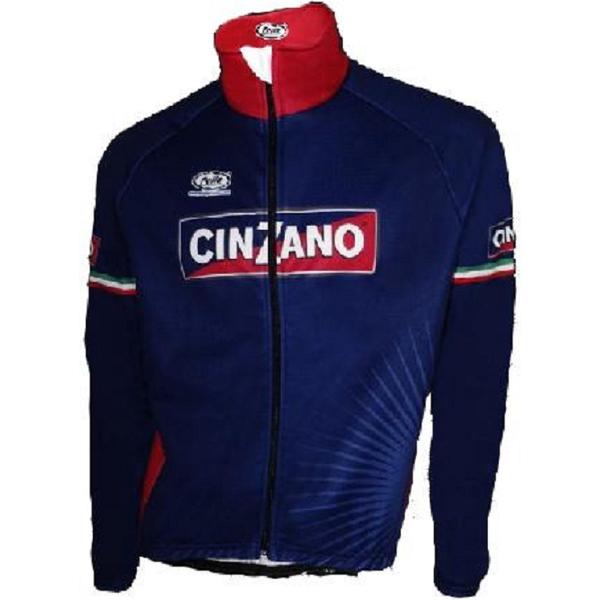 Cinzano fietsjack winter donkerblauw - L