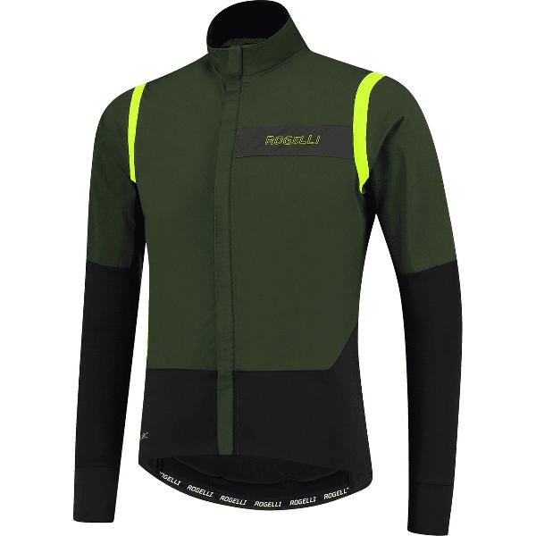 Rogelli Infinite Fietsjack Winter - Heren - Groen, Zwart, Fluor - Maat L