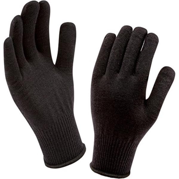 Sealskinz Solo Merino Glove-Black Fietshandschoenen Unisex - One Size