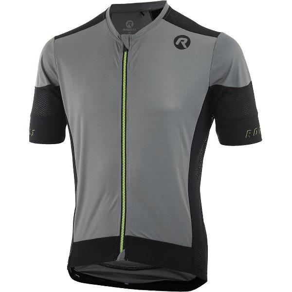 Rogelli Wielershirt KM Rise Grijs/Zwart/Fluor 2XL