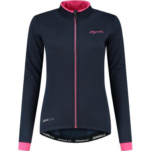 Rogelli Essential Fietsjack Winter - Dames - Blauw, Roze - Maat L