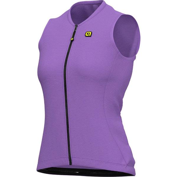 Ale Dames Fietsshirt Zonder Mouwen Color Block - Paars - M - Valt klein