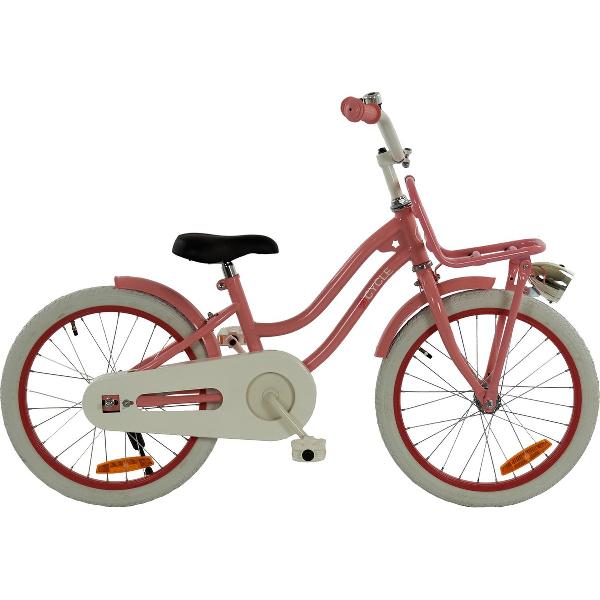 2Cycle Lady Meisjesfiets - 18 inch - Voordrager - Roze - Meisjesfiets