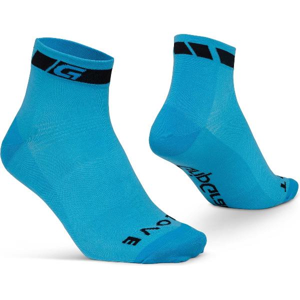 GripGrab - Classic Low Cut Zomer Fietssokken 1 Paar Korte Coolmax Sokken - Blauw - Unisex - Maat S (38-41)