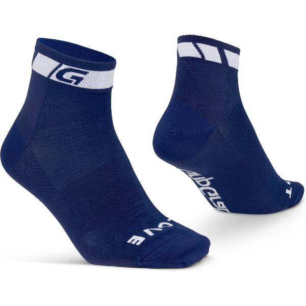 GripGrab - Classic Low Cut Zomer Fietssokken 1 Paar Korte Coolmax Sokken - Navy Blauw - Unisex - Maat L (44-47)