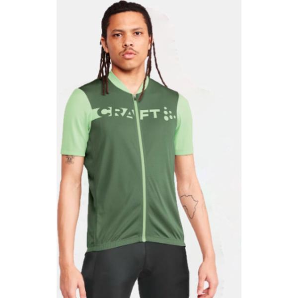 Craft Core Endur Logo wielershirt voor heren, groen - Maat M -