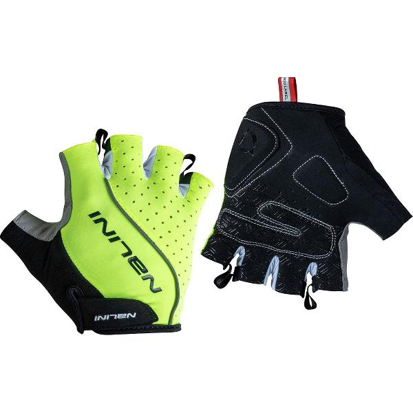 Nalini Unisex Fietshandschoenen zomer - wielrenhandschoenen korte vingers Fluo - CLOSTER Neon yellow - XL