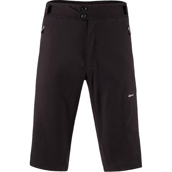 Nalini Heren Fietsbroek kort zonder bretels - Zonder Zeem - Zwart - ADVENTURES SHORT Black - M