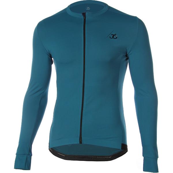 Chroma Wielershirt Lange Mouwen - Petrol - Unisex