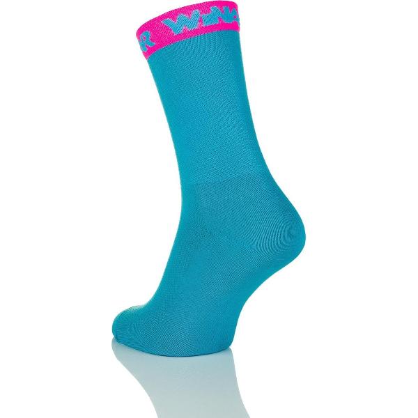 Winaar Fietssokken Zomer Unisex Cyaan Magenta - Cyan - 39-41