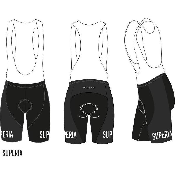 Retro Wielertenue Solo Superia Rood - REDTED - 4XL