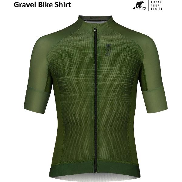 Gravel Fietsshirt Pine Expert 3.0 Heren - Adventurous Cycling - Groen XL