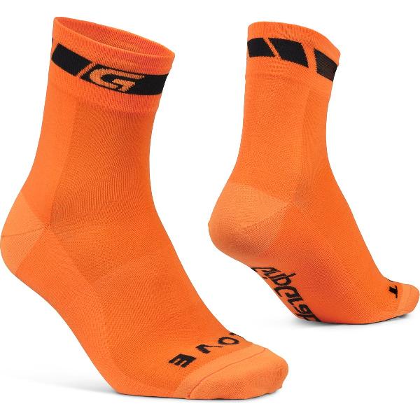 GripGrab - Classic Regular Cut Sokken 1 Paar Zomerfietssokken - Oranje - Unisex - Maat XS (35-38)