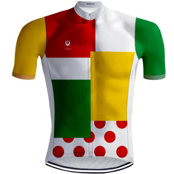 Retro Wielershirt Lapjestrui Veelkleurig - REDTED - 5XL