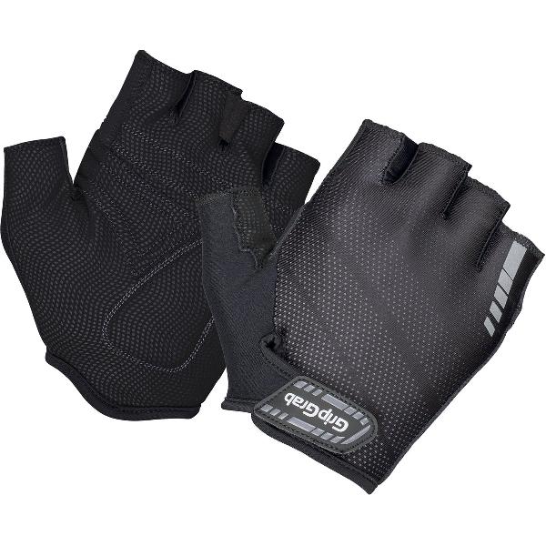 GripGrab - Rouleur Padded Korte Vinger Zomer Fietshandschoenen Wielrenhandschoenen met Padding - Zwart - Unisex - Maat M