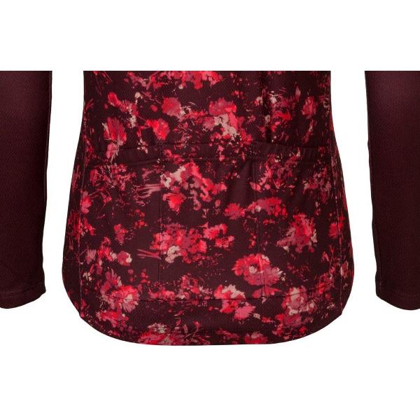 AGU Abstract Flower Fietsshirt Lange Mouwen Essential Dames - Red - XXL