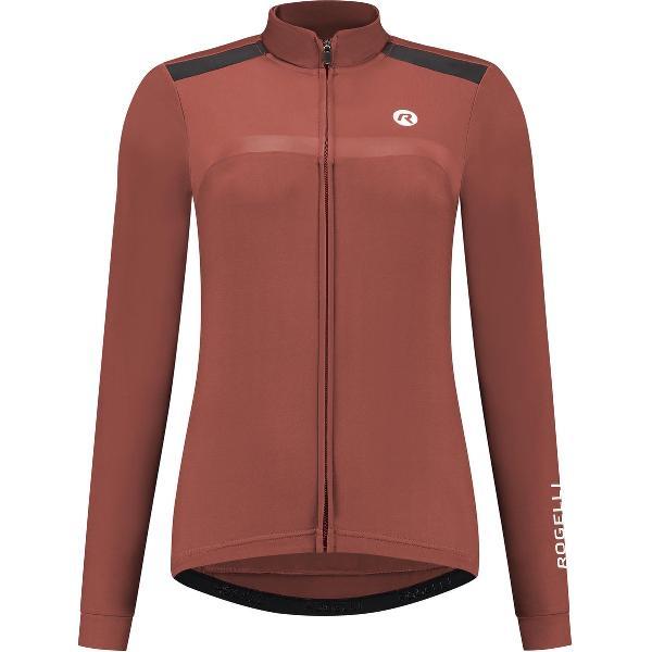 Rogelli Mono Fietsshirt Dames - Lange Mouwen - Chutney - Maat L