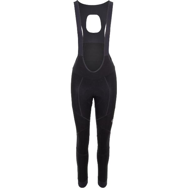 AGU Woven Lange Fietsbroek met Zeem Premium Dames - Met Bretels - Zwart - L