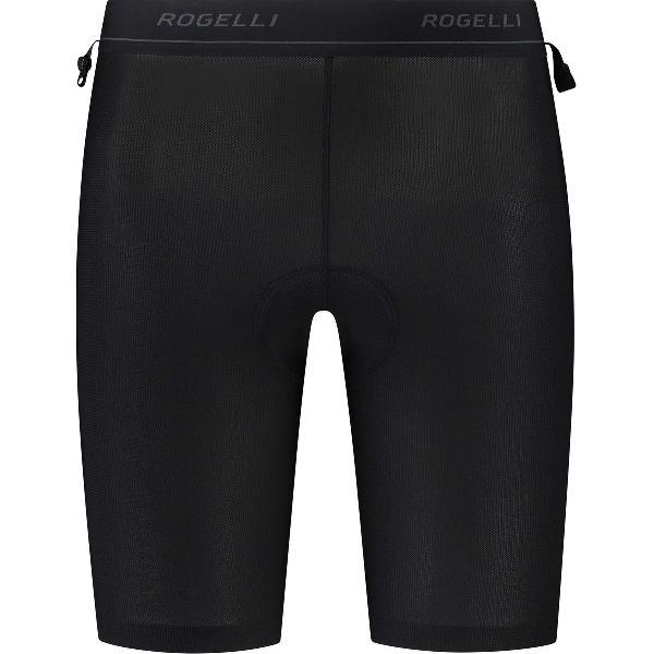 Rogelli MTB Fiets Binnenbroek Heren - MTB Ondershort met Zeem - Fietsonderbroek - Zwart - Maat M