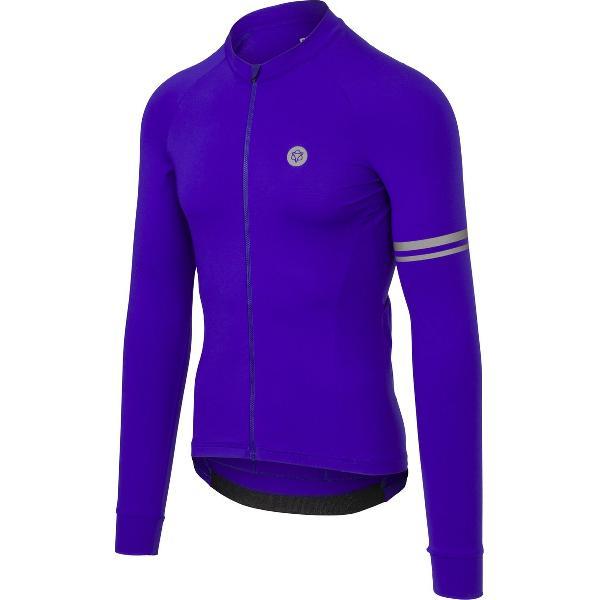 AGU Solid Fietsshirt Lange Mouwen Performance Heren - Purple - L