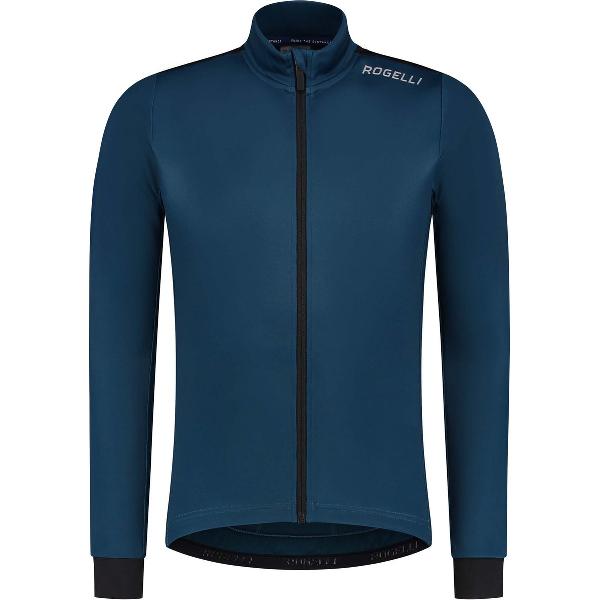 Rogelli Core Fietsshirt Heren Lange Mouwen - Wielershirt - Comfort fit - Donkerblauw - Maat L