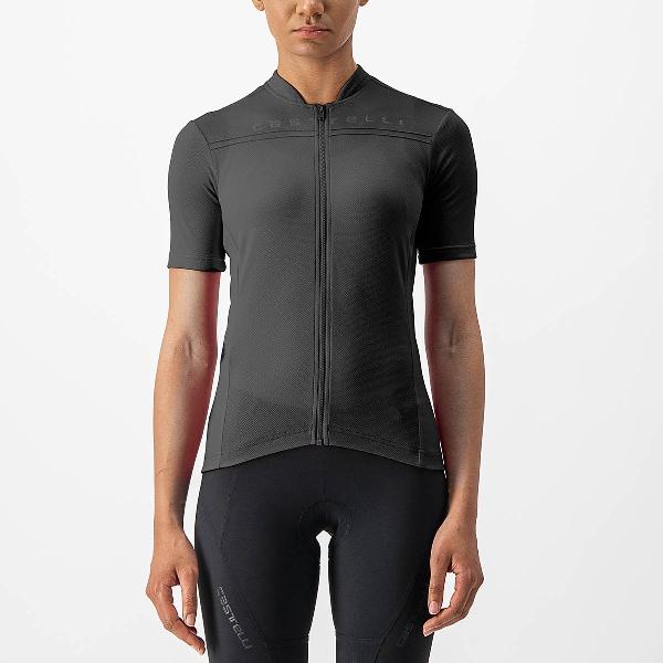 Castelli ANIMA 4 FIETSSHIRT LIGHT BLACK - Vrouwen - maat XL