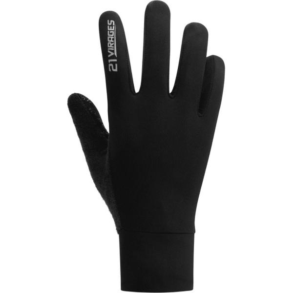 21Virages fietshandschoenen volledige vingers AllSeason unisex Zwart-XL