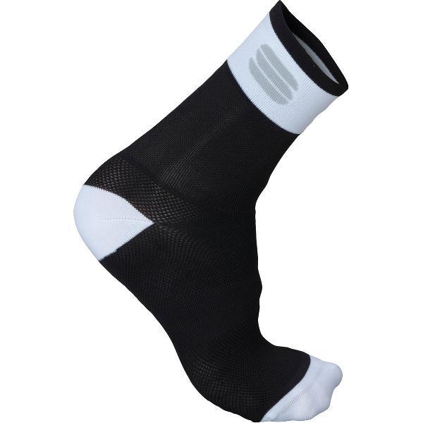 Sportful Fietssokken zomer Heren Zwart Wit / SF Bodyfit Pro 12 Sock-Black/White - S