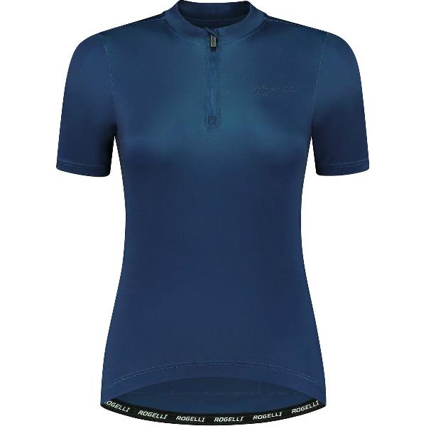 Rogelli Core Fietsshirt Dames - Korte Mouwen - Wielrenshirt - Donkerblauw - Maat S