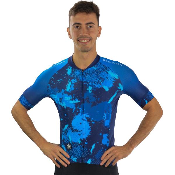 TriTiTan Male Elite Level Cycling Jersey with powerband - Fietsshirt - Fietstrui - XL