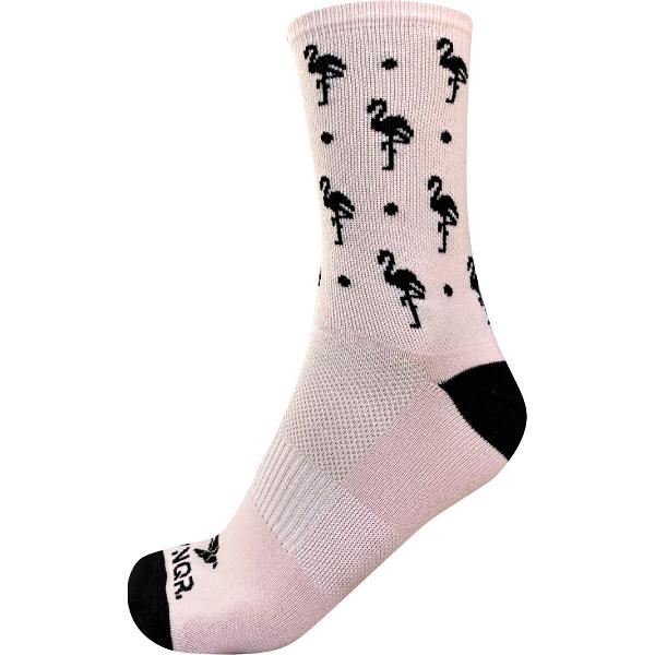 Fietssokken - FLAMINGO - Roze - Maat 38/41