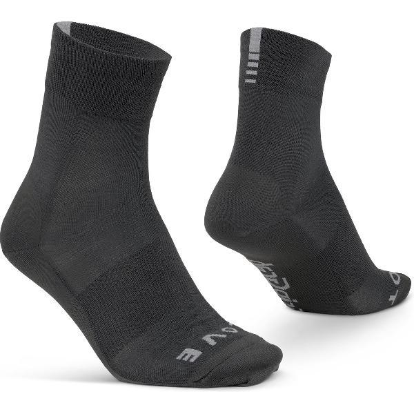 GripGrab - Merino Lightweight SL Zomer Fietssokken Sport Sokken Wielersokken met Merino Wol - Grijs - Unisex - Maat M (41-44)