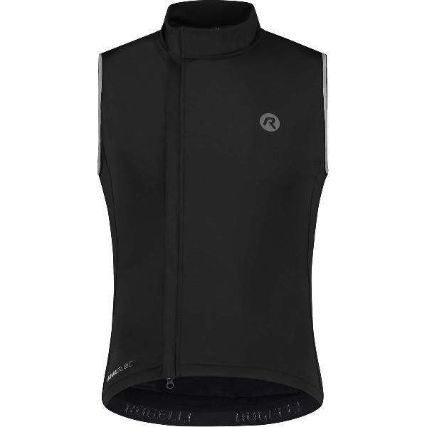 Rogelli Essential Mouwloos Fietsjack - Heren - Zwart - Maat 3XL