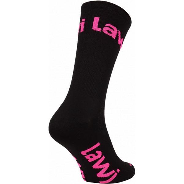 LAWI Fietssokken Zorbig - Zwart / Roze - Maat 39-42