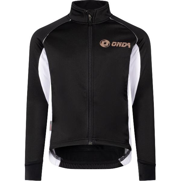 ONDA Fietsjack kids winter winddicht Zwart Wit- Vasco da Gama - 8 Jaar