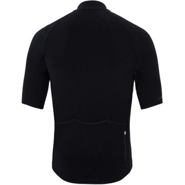 Megmeister Woven Jersey Plain Black - Fietsshirt korte mouwen Zwart Heren-L
