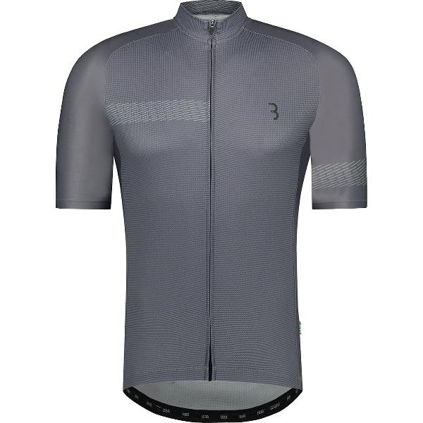 BBB Cycling ComfortFit 2.0 Fietsshirt Heren - Korte Mouwen - Comfort Wielrenshirt - Grijs Wielertenue - Maat L - BBW-407