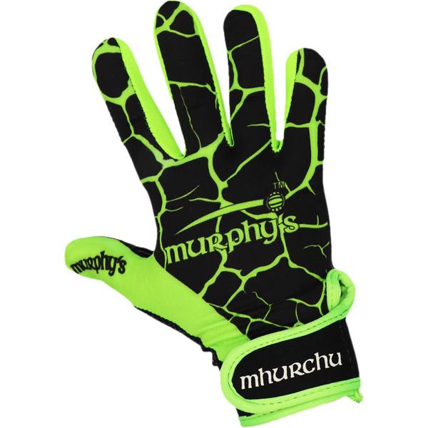 Murphys Sporthandschoenen Gaelic Gloves Junior Latex Zwart/lime Maat 5