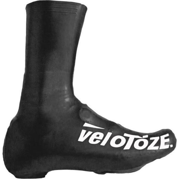 Velotoze Overschoenen Road 2.0 Hoog Rubber Zwart Maat S
