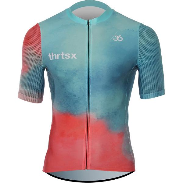 Wielershirt, Aero Light - Blauw/Roze - Heren