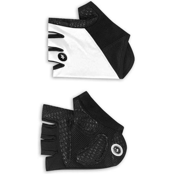 assos summerGloves_S7 fietshandschoenen wit/zwart Handschoenmaat S