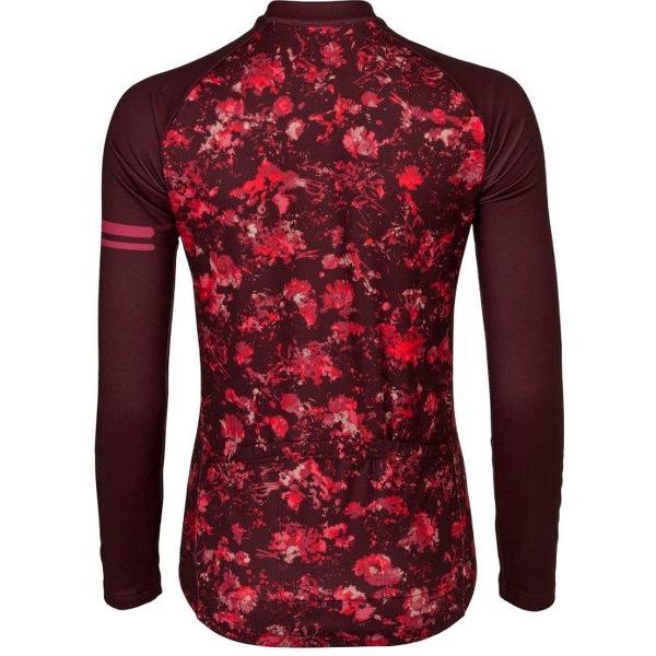 AGU Abstract Flower Fietsshirt Lange Mouwen Essential Dames - Red - XS