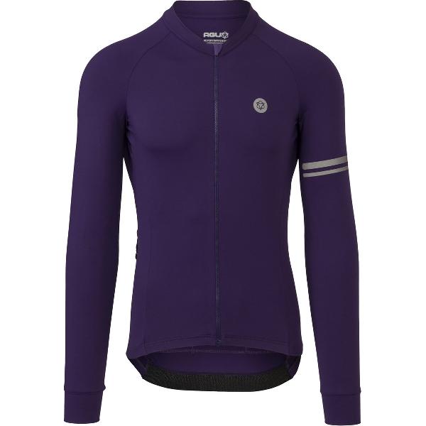 AGU Solid Fietsshirt Lange Mouwen Performance Heren - Paars - XXL