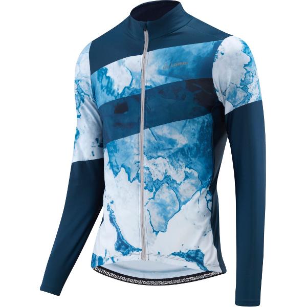 Loeffler wielrenshirt lange mouwen M Bike L/S Jersey Floes - Blauw - 52