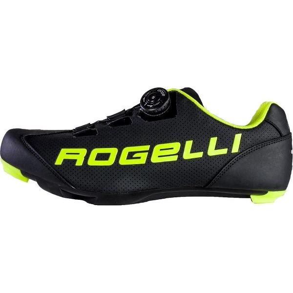 Rogelli Ab-410 Fietsschoenen - Raceschoenen - Unisex - Zwart, Fluor - Maat 38