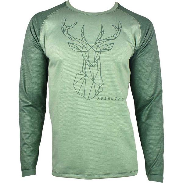Jeanstrack Deer Enduro-trui Met Lange Mouwen Groen L Man