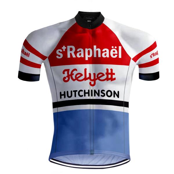 Retro Wielershirt Saint-Raphaël Rood/Blauw - REDTED - 3XL