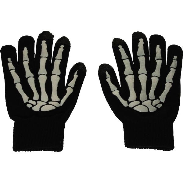 United Entertainment - Skelet Handschoenen - Zwart/Wit - One Size